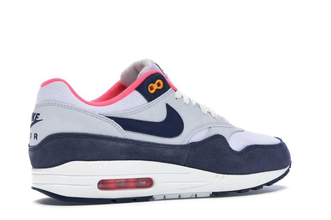 Nike Air Max 1 Pure Platinum Midnight Navy Racer Pink (Women's)