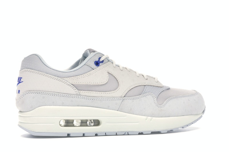 Air max 1 pure platinum racer blue clearance