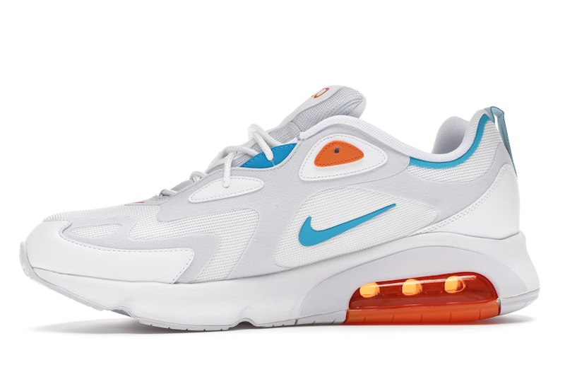 Nike air max 200 men's white and blue Clearance