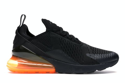 Nike Air Max 270 Black Total Orange Men's AH8050-008 US