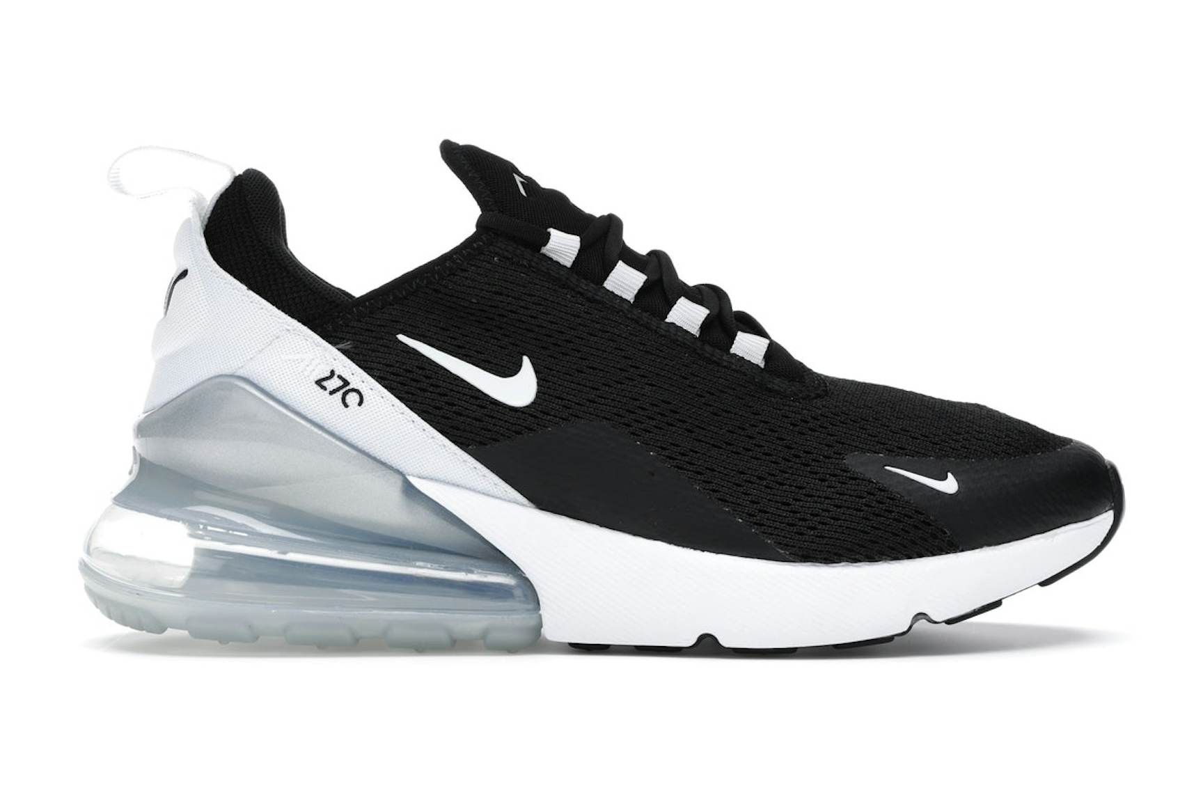 Nike Air Max 270 Black White Pure Platinum (Women's) - AH6789-013 - US
