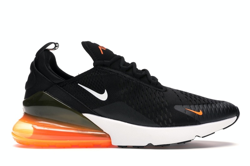 Nike Air Max 270 Black White Total Orange - AH8050-014