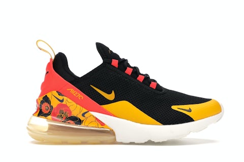 Nike Air Max 270 Floral Black Crimson Gold (Women's) AR0499-005 US