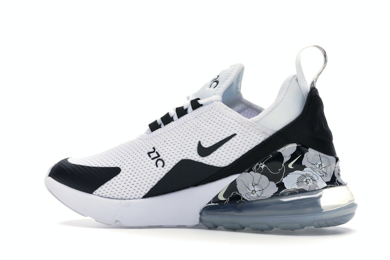 Air max 270 black and white floral clearance