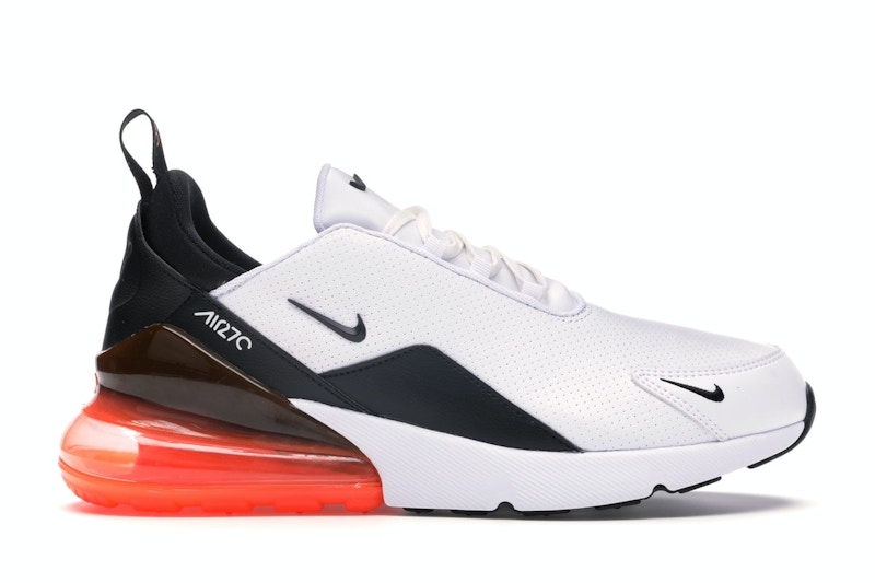 Nike Air Max 270 Leather White Black Hyper Crimson Men s BQ6171