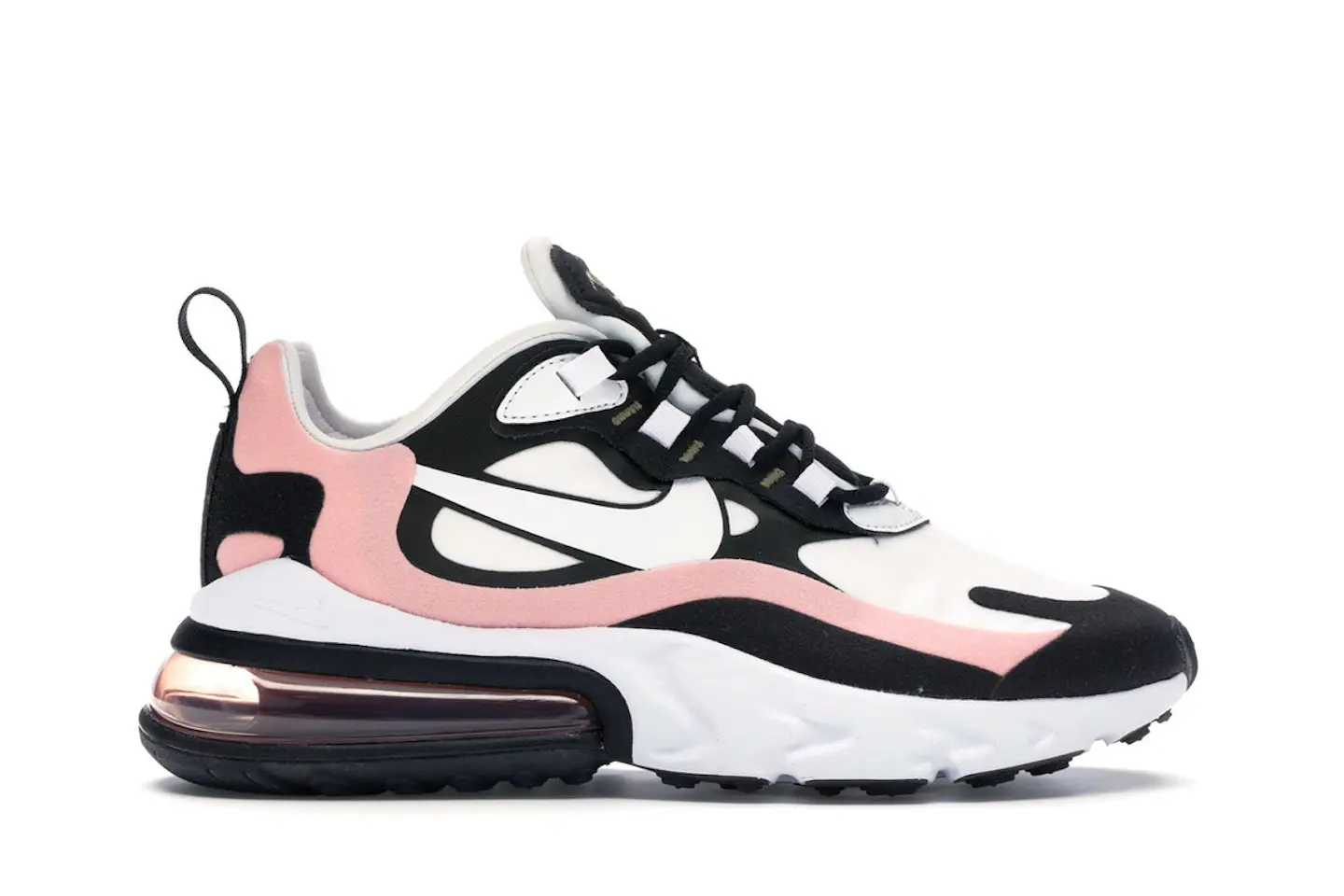 Nike Air Max 270 React Black White Bleached Coral (Women's) - AT6174-005 - US