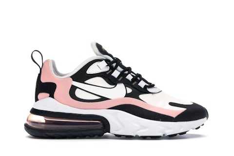 Nike Air Max 270 React Black White Bleached Coral (Women's