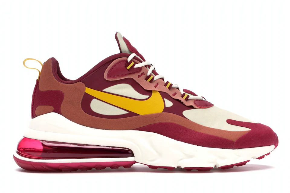 Nike Air Max 270 React Noble Red Team Gold 0