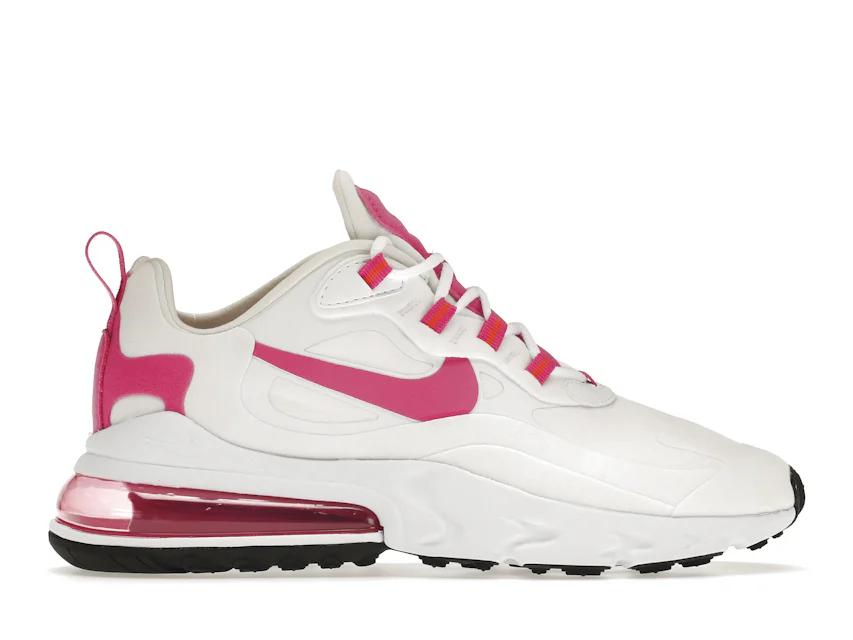 Nike Air Max 270 React White Fire Pink (Women's) 0