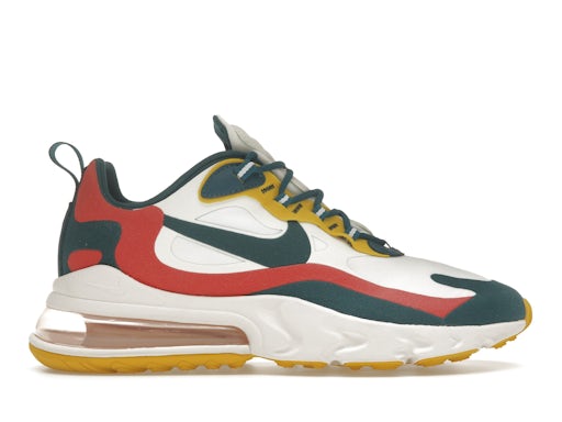 Nike Air Max 270 React Weiß Türkis Gelb 0