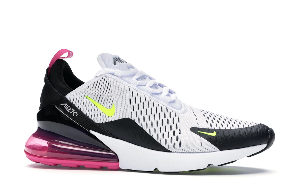Nike Air Max 270 White Black Fuchsia Volt