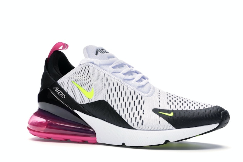 Nike Air Max 270 White Black Fuchsia Volt
