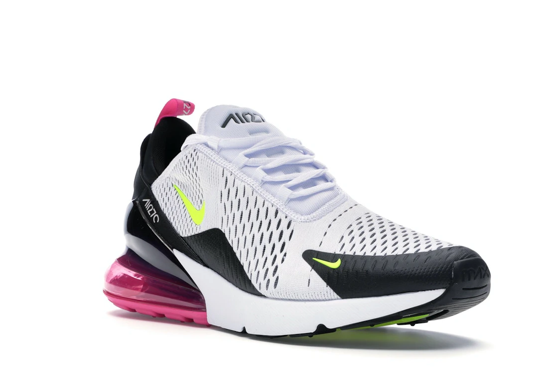 Nike Air Max 270 White Black Fuchsia Volt
