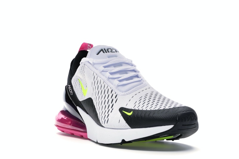 Nike Air Max 270 White Black Fuchsia Volt