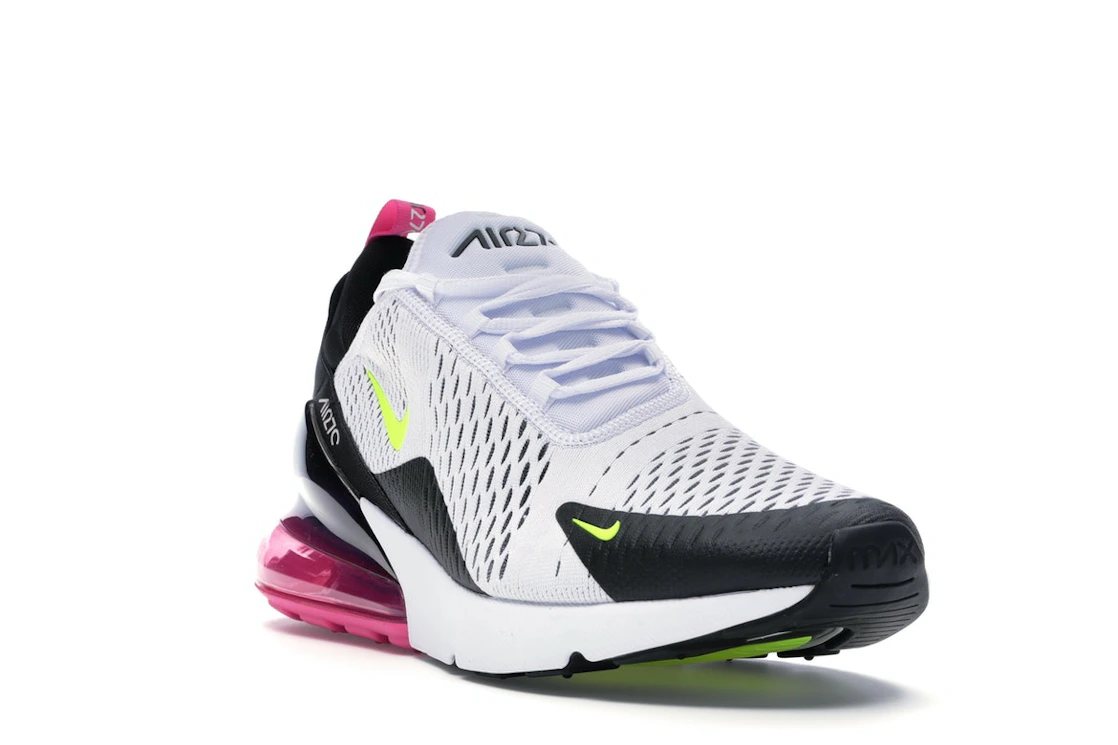 Nike Air Max 270 White Black Fuchsia Volt