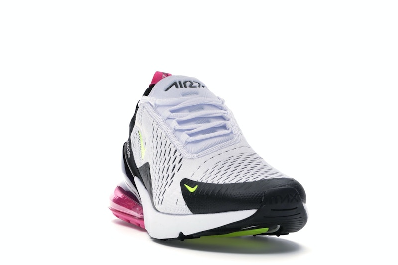 Nike Air Max 270 White Black Fuchsia Volt