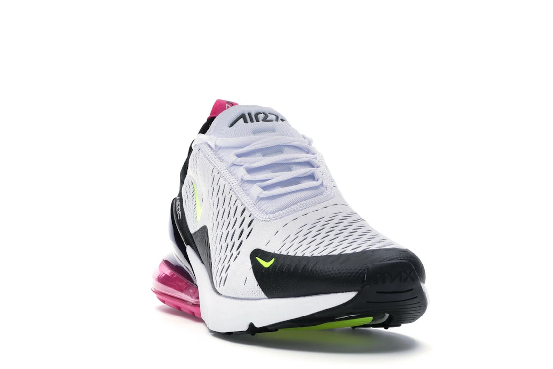 Nike Air Max 270 White Black Fuchsia Volt