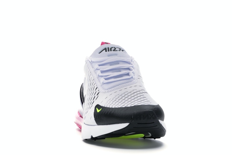 Nike Air Max 270 White Black Fuchsia Volt