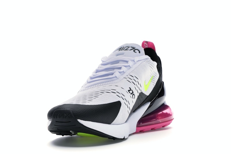 Nike Air Max 270 White Black Fuchsia Volt