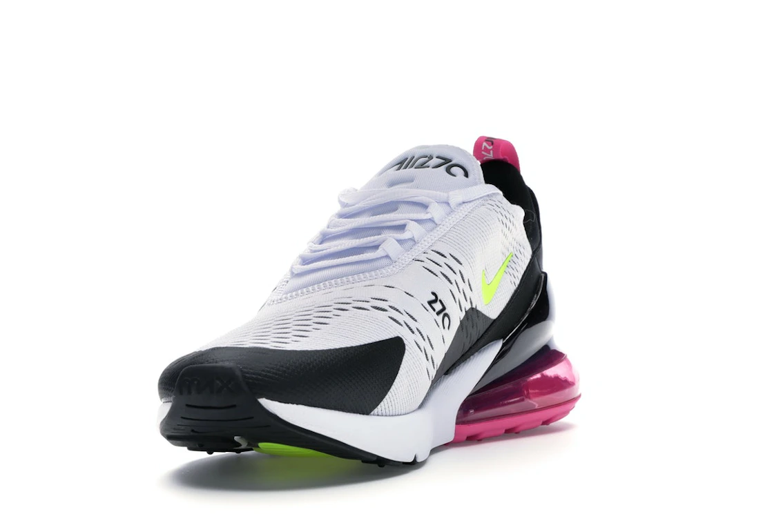 Nike Air Max 270 White Black Fuchsia Volt