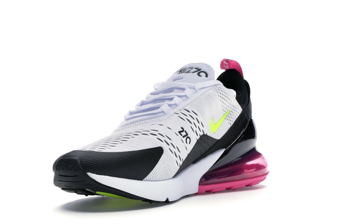 Nike Air Max 270 White Black Fuchsia Volt