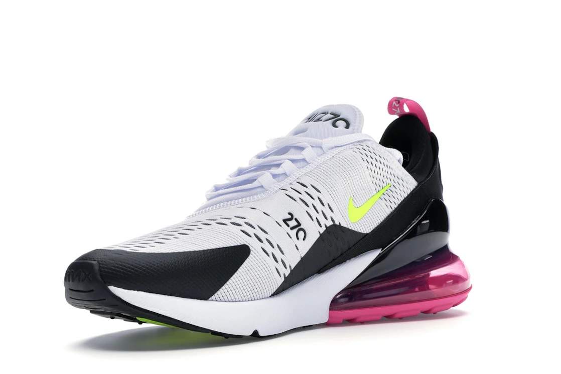 Nike Air Max 270 White Black Fuchsia Volt
