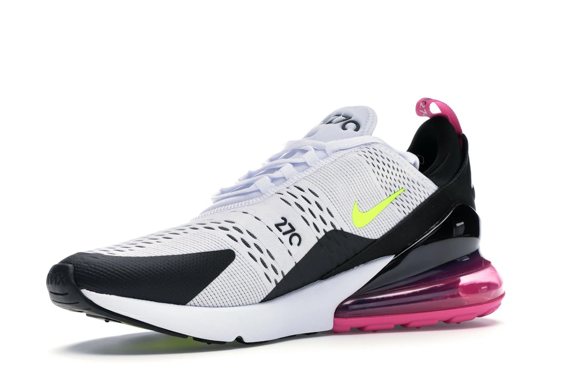 Nike Air Max 270 White Black Fuchsia Volt