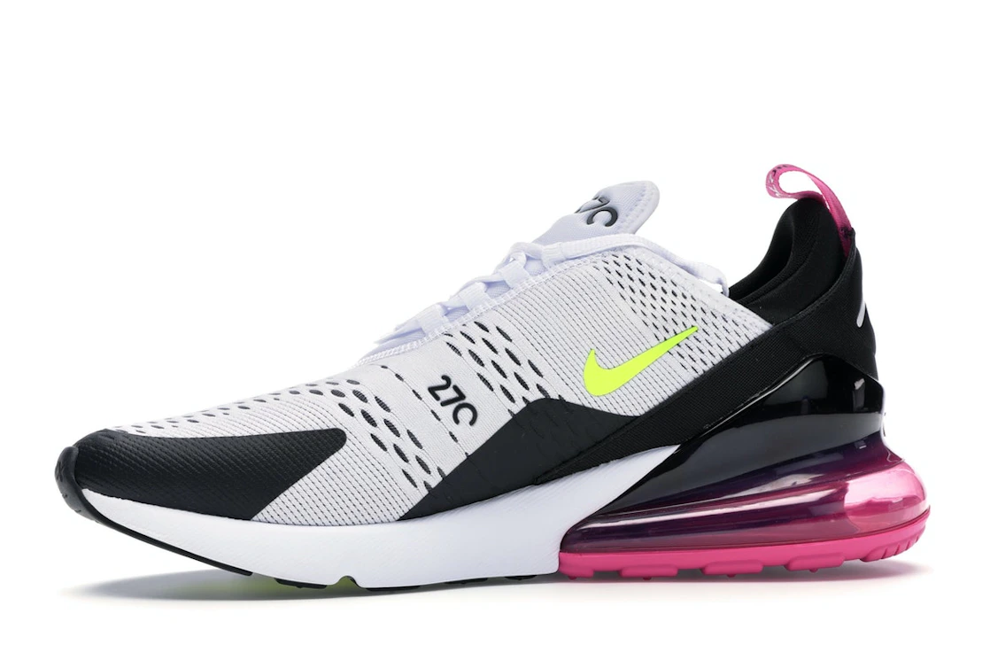 Nike Air Max 270 White Black Fuchsia Volt