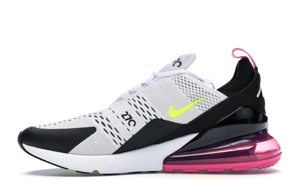 Nike Air Max 270 White Black Fuchsia Volt