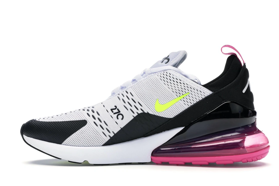 Nike Air Max 270 White Black Fuchsia Volt