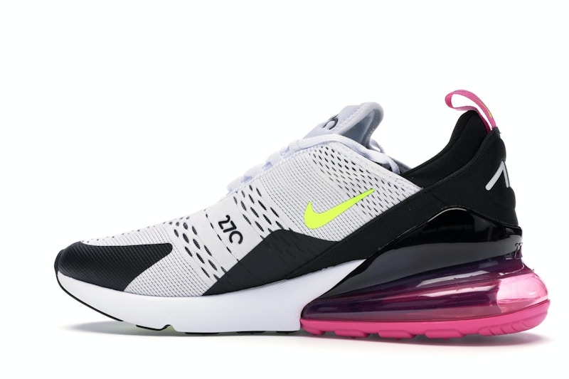 Nike Air Max 270 White Black Fuchsia Volt