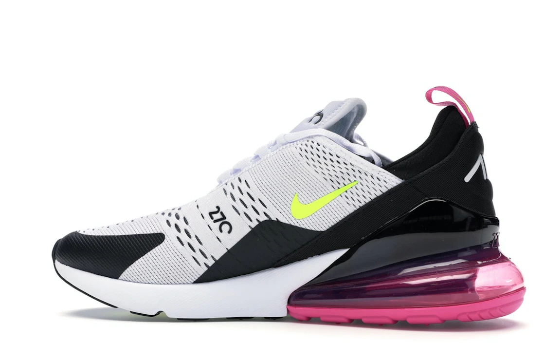 Nike Air Max 270 White Black Fuchsia Volt