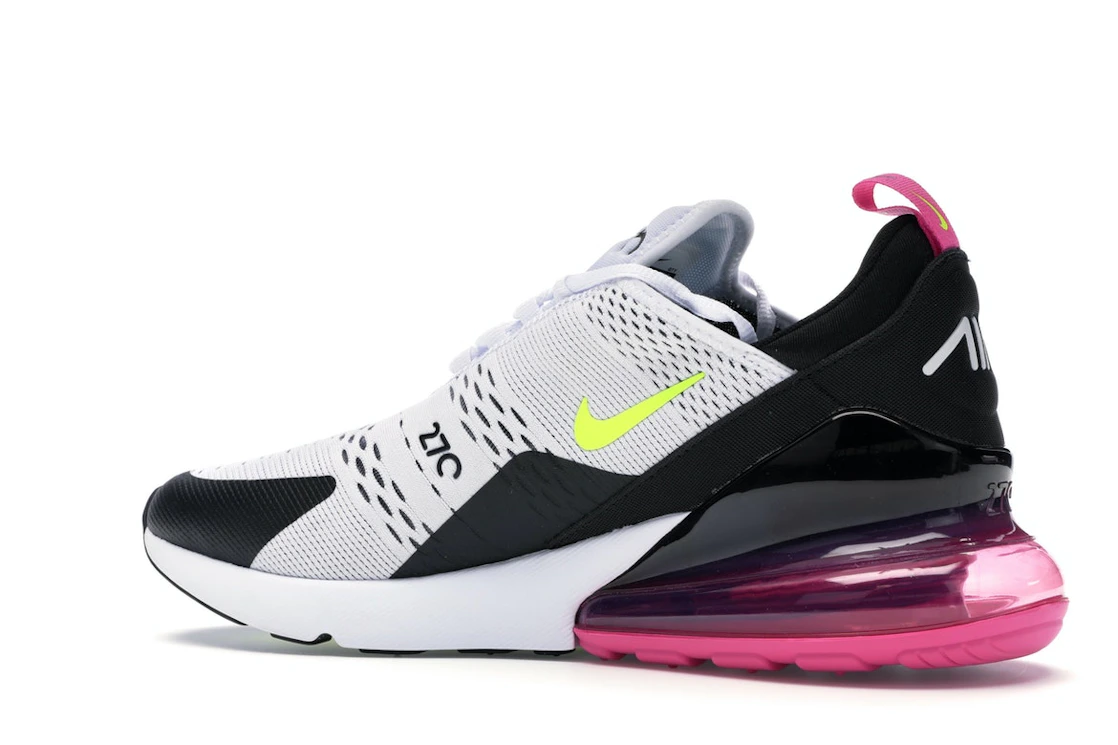 Nike Air Max 270 White Black Fuchsia Volt