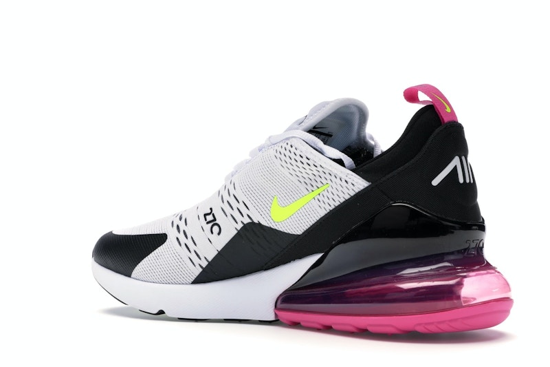 Nike Air Max 270 White Black Fuchsia Volt