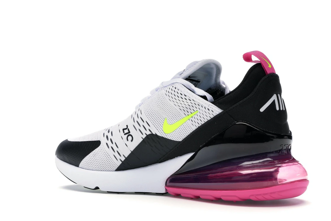 Nike Air Max 270 White Black Fuchsia Volt