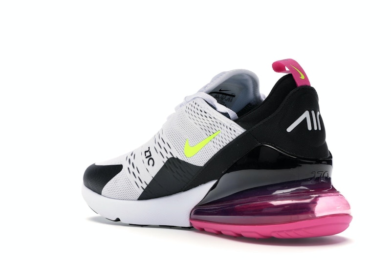 Nike Air Max 270 White Black Fuchsia Volt