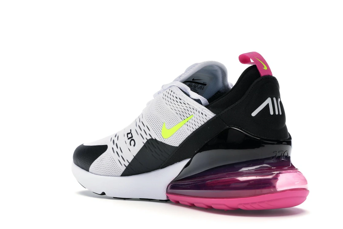 Nike Air Max 270 White Black Fuchsia Volt