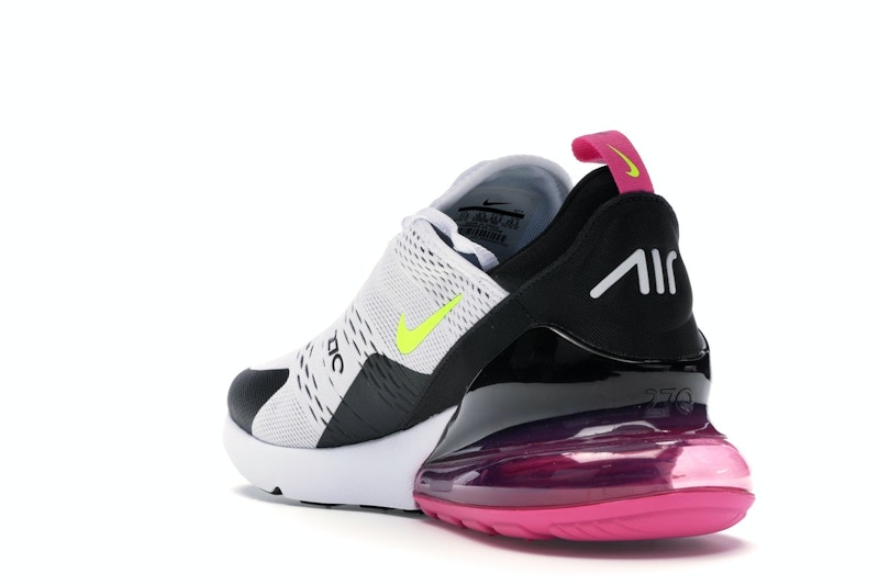Nike Air Max 270 White Black Fuchsia Volt
