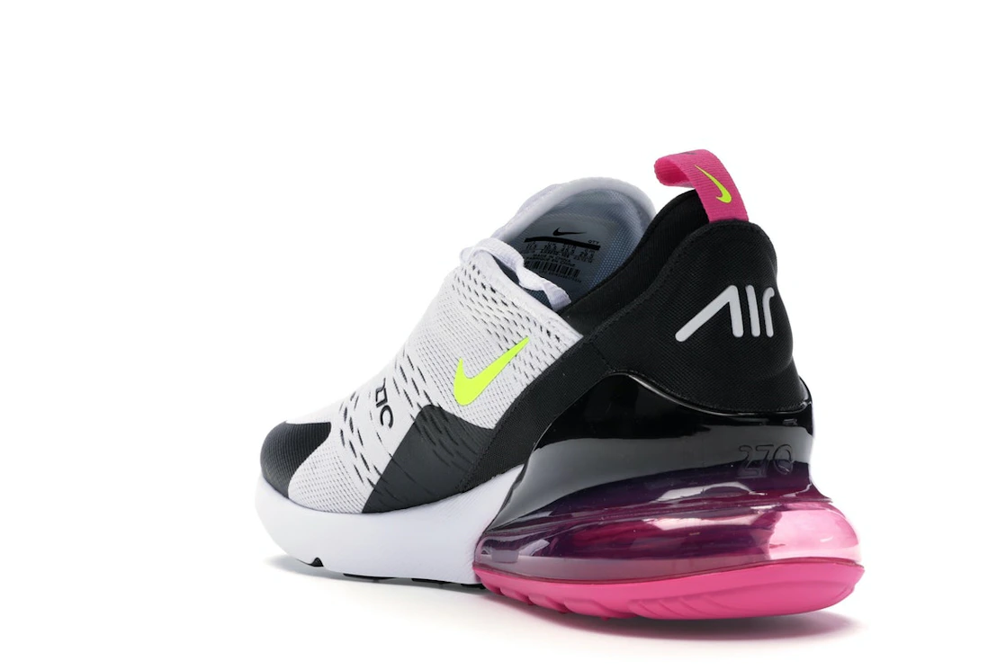 Nike Air Max 270 White Black Fuchsia Volt
