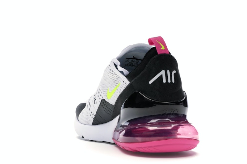 Nike Air Max 270 White Black Fuchsia Volt