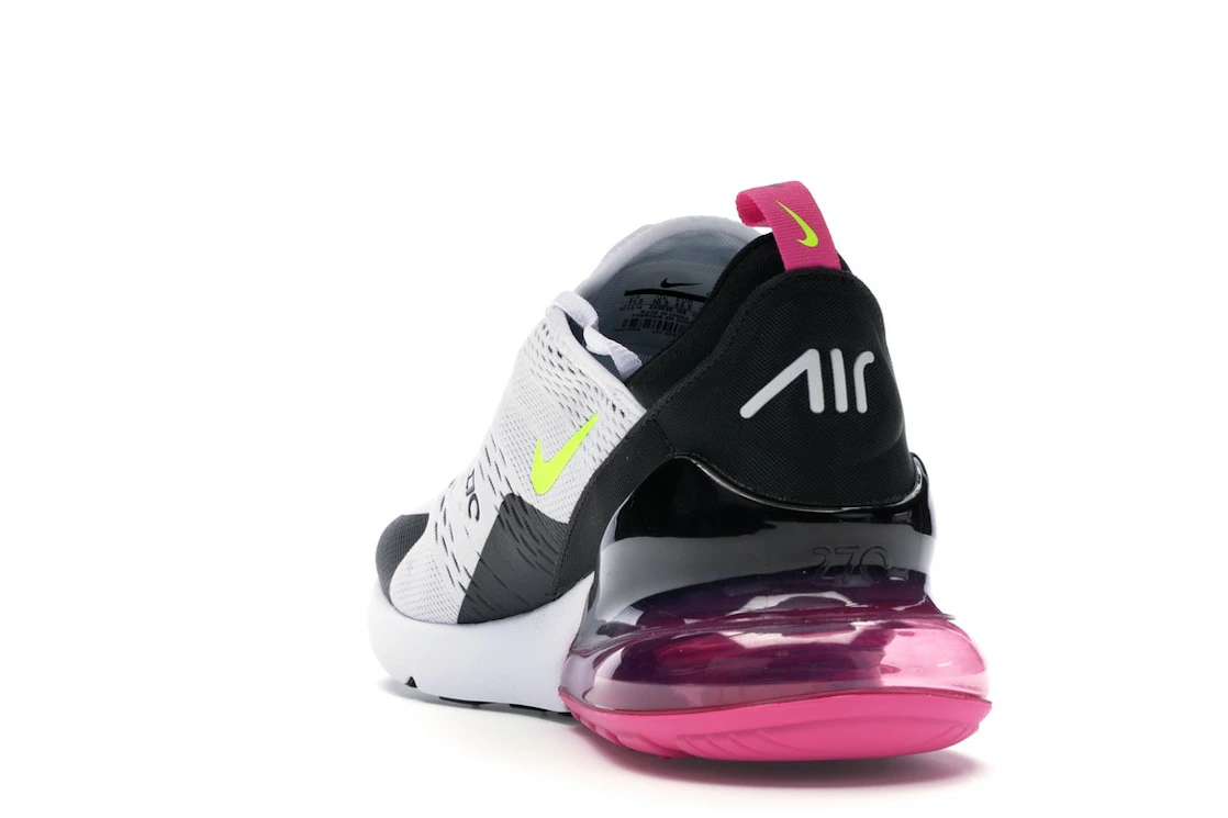 Nike Air Max 270 White Black Fuchsia Volt