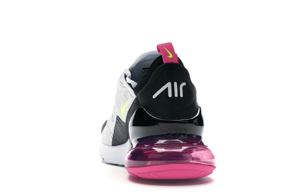Nike Air Max 270 White Black Fuchsia Volt
