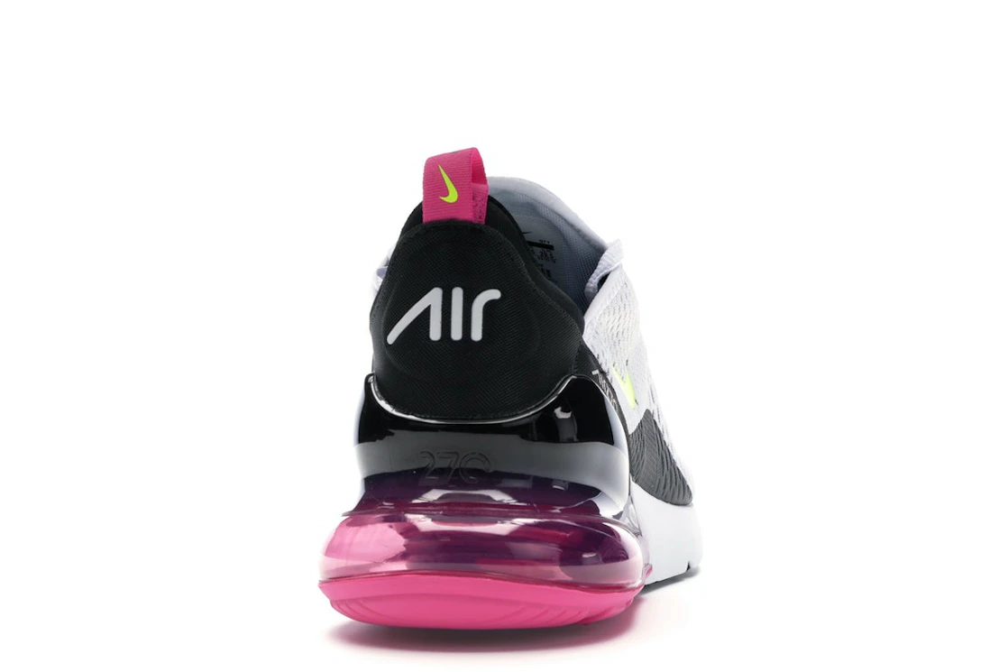 Nike Air Max 270 White Black Fuchsia Volt