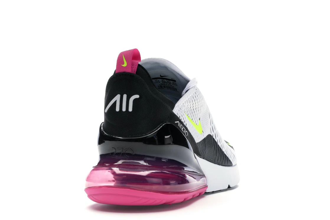 Nike Air Max 270 White Black Fuchsia Volt