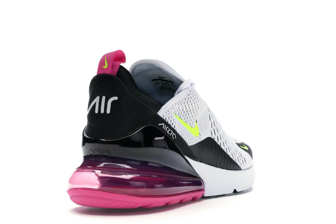 Nike Air Max 270 White Black Fuchsia Volt