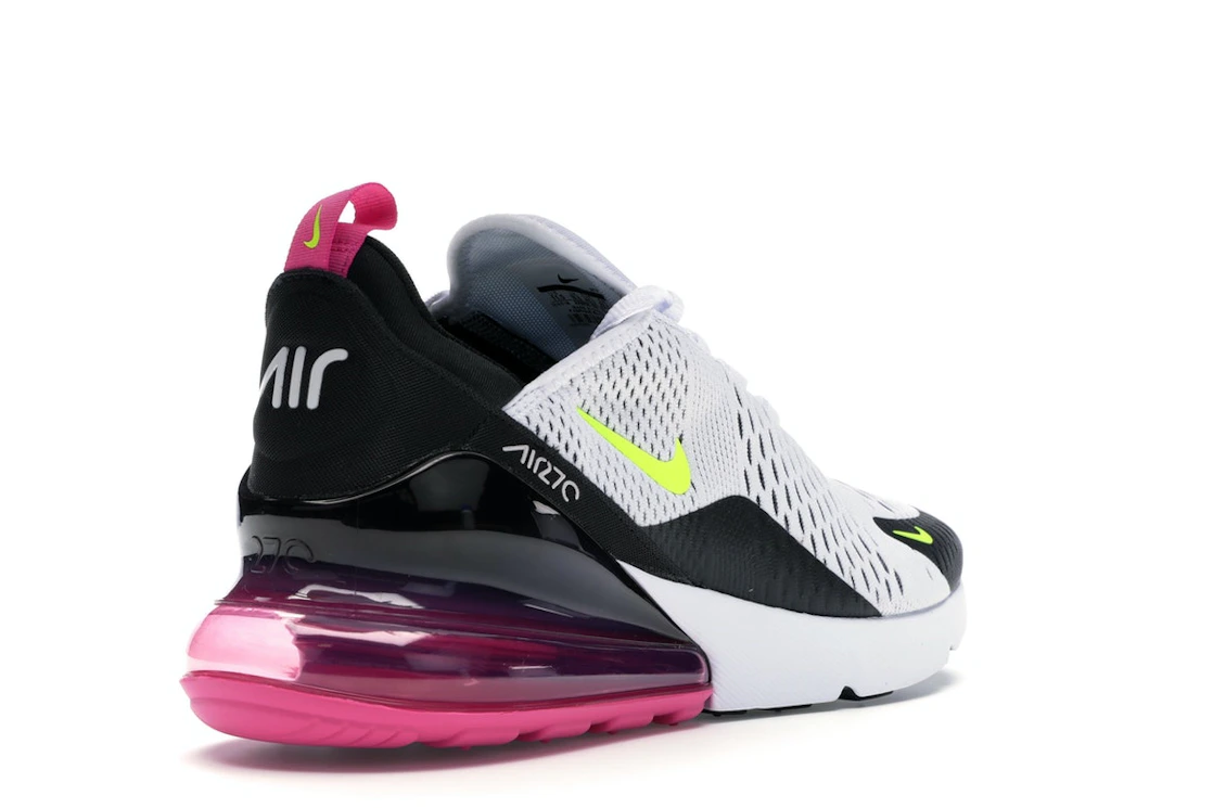 Nike Air Max 270 White Black Fuchsia Volt