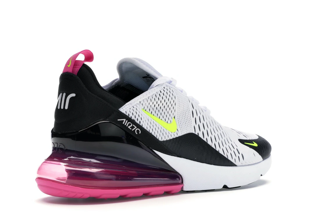 Nike Air Max 270 White Black Fuchsia Volt