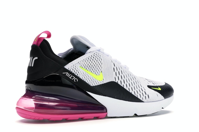 Nike Air Max 270 White Black Fuchsia Volt