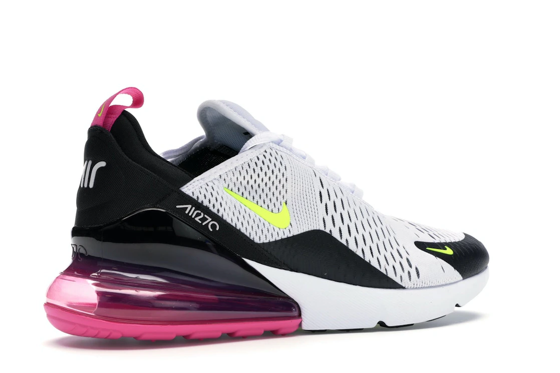Nike Air Max 270 White Black Fuchsia Volt
