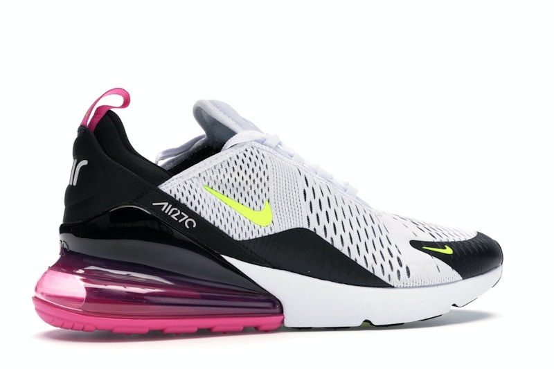 Nike Air Max 270 White Black Fuchsia Volt